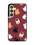 Cat Pattern Wallpaper Samsung Galaxy S24 FE 5G Case OV1436
