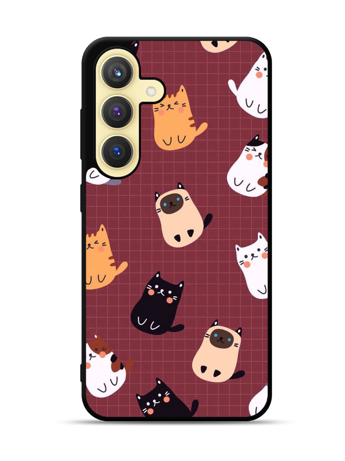 Cat Pattern Wallpaper Samsung Galaxy S23 Plus 5G , Samsung Galaxy S23+ 5G Case QC1436
