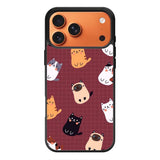 Cat Pattern Wallpaper iPhone 17 Pro Case QC1436