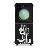 JL You Cant Save The World Alone Samsung Galaxy Z Flip 6 5G 2024 Case OV1461