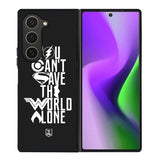 JL You Cant Save The World Alone Samsung Galaxy Z Fold 6 5G 2024 Case OV1461