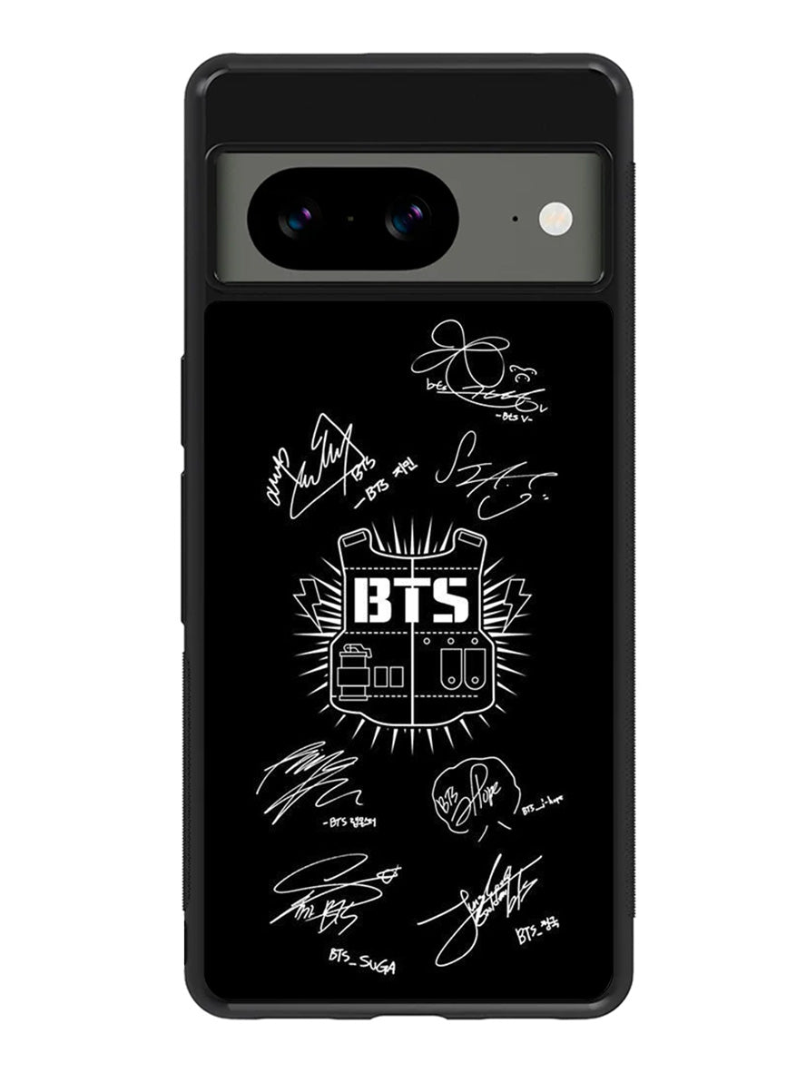 Bangtan Boys Bts Signature Google Pixel 8 Case QC7552