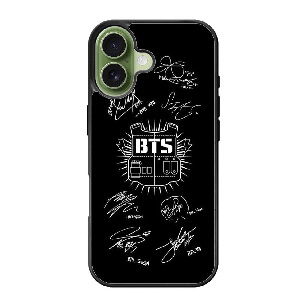 Bangtan Boys Bts Signature iPhone 17 Case QC7552