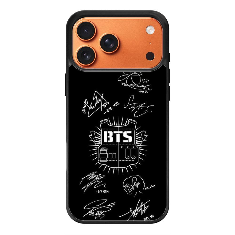 Bangtan Boys Bts Signature iPhone 17 Pro Case QC7552