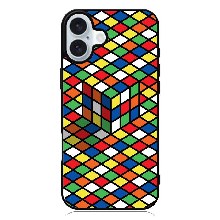 Rubiks Cube iPhone 16 Plus Case QC7679