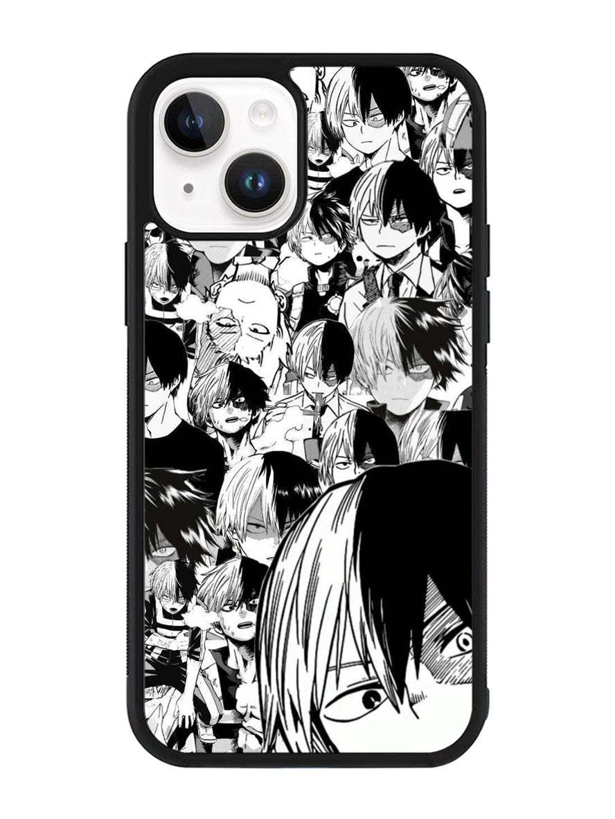 Todoroki Black and White iPhone 14 Plus Case QC7534
