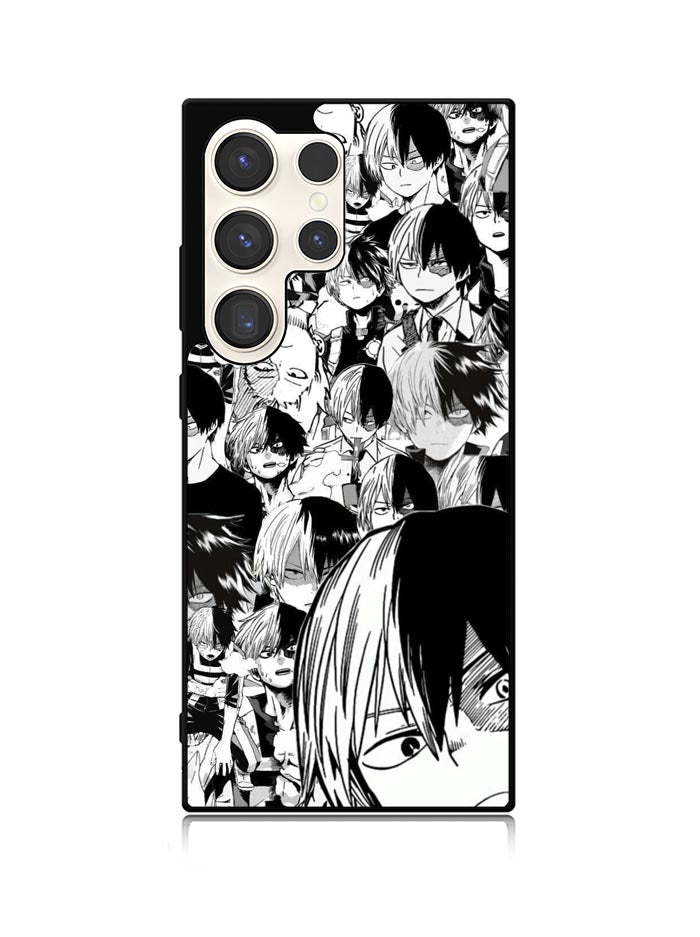 Todoroki Black and White Samsung Galaxy S24 Ultra 5G Case OV7534