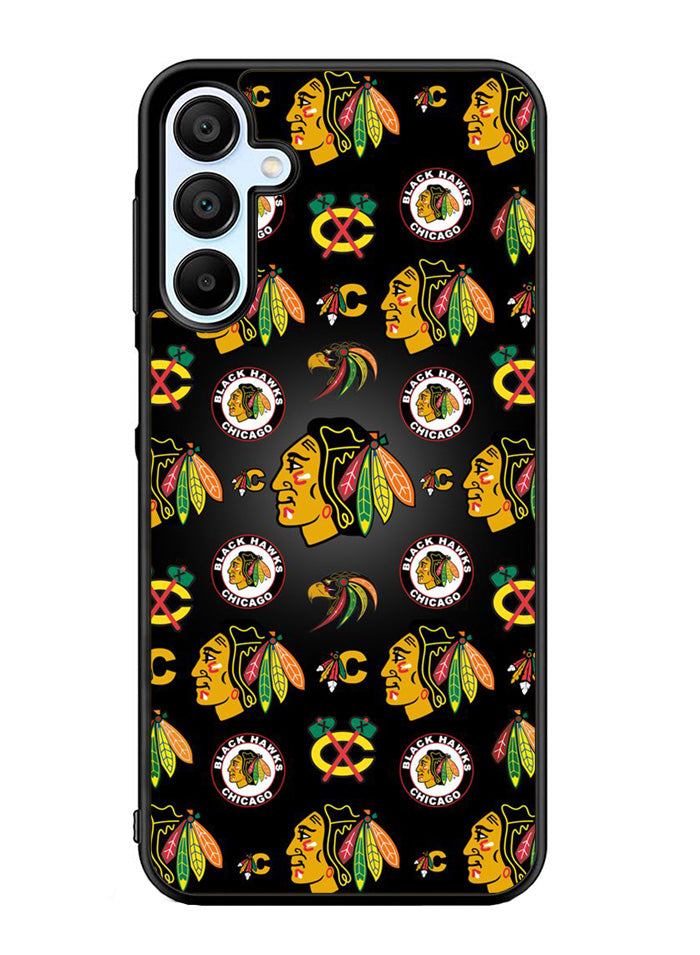 Chicago Blackhawks Pattern Samsung Galaxy A35 5G Case OV7420