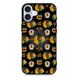 Chicago Blackhawks Pattern iPhone 16 Case QC7420