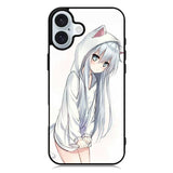 Anime Girl Sketch iPhone 16 Plus Case QC9638