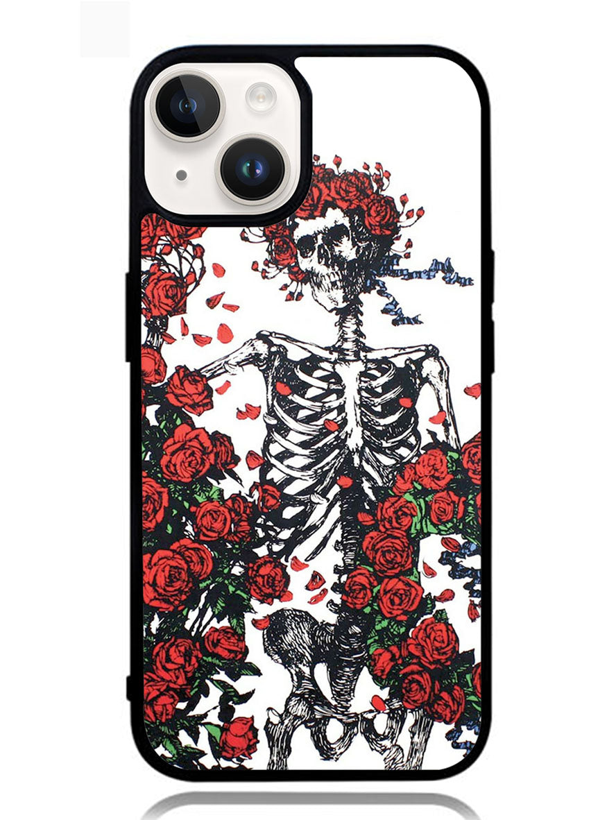 Grateful Dead Bones And Roses iPhone 14 Plus Case