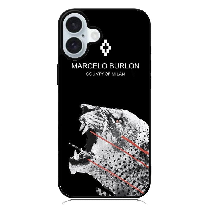Marcelo Burlon Tiger iPhone 16 Plus Case QC9634