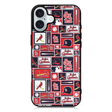 St Louis Cardinals Baseball Doodle Log iPhone 16 Plus Case QC9600
