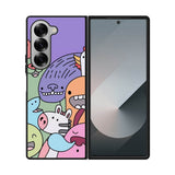Kawaii Doodle Samsung Galaxy Z Fold 7 5G Case QC9062