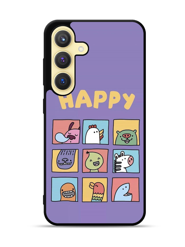 Kawaii Emoji Happy Samsung Galaxy S23 FE 5G Case QC9061