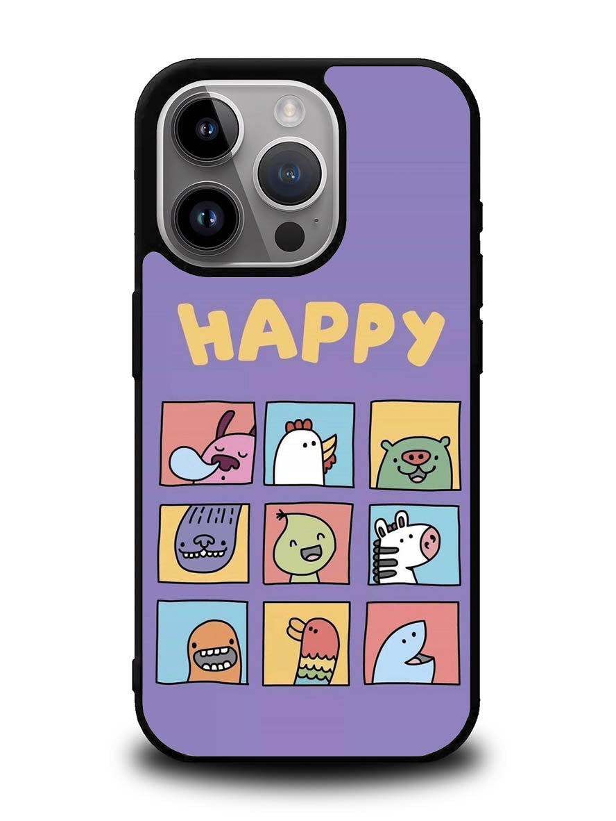 Kawaii Emoji Happy iPhone 16 Pro Max Case QC9061