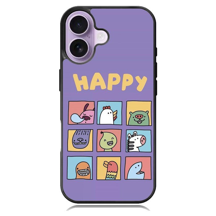 Kawaii Emoji Happy iPhone 17 Case OV9061