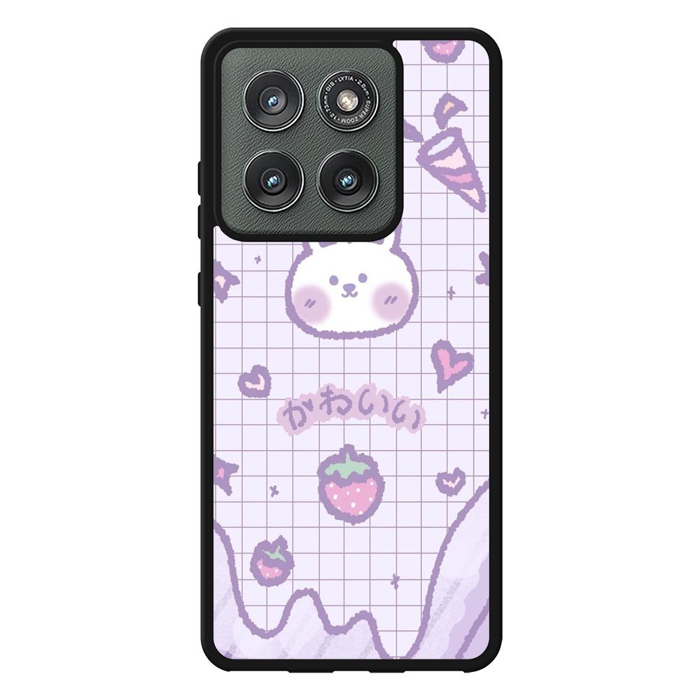 Rabbit Cute Purple Motorola Moto Edge 2025 Case OV9051