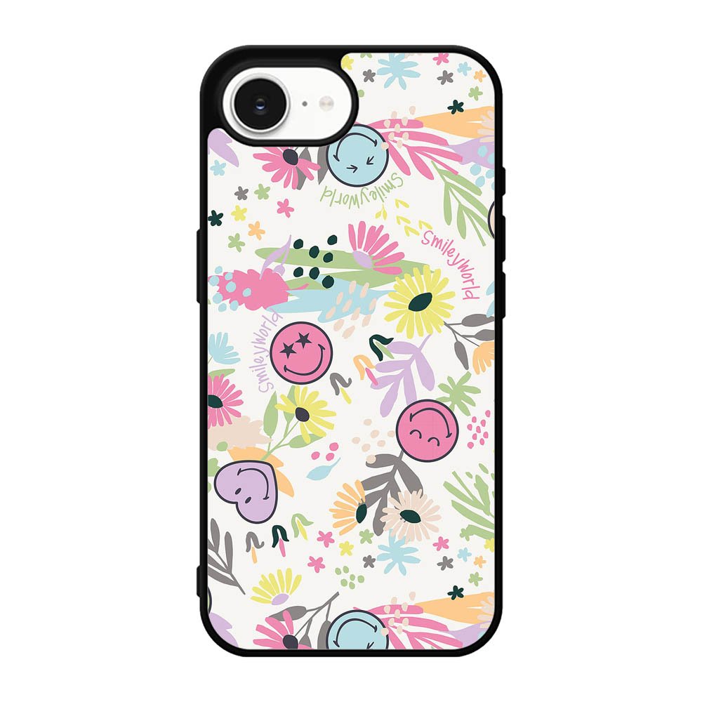 Smiley World Pattern iPhone 17e Case QC9048