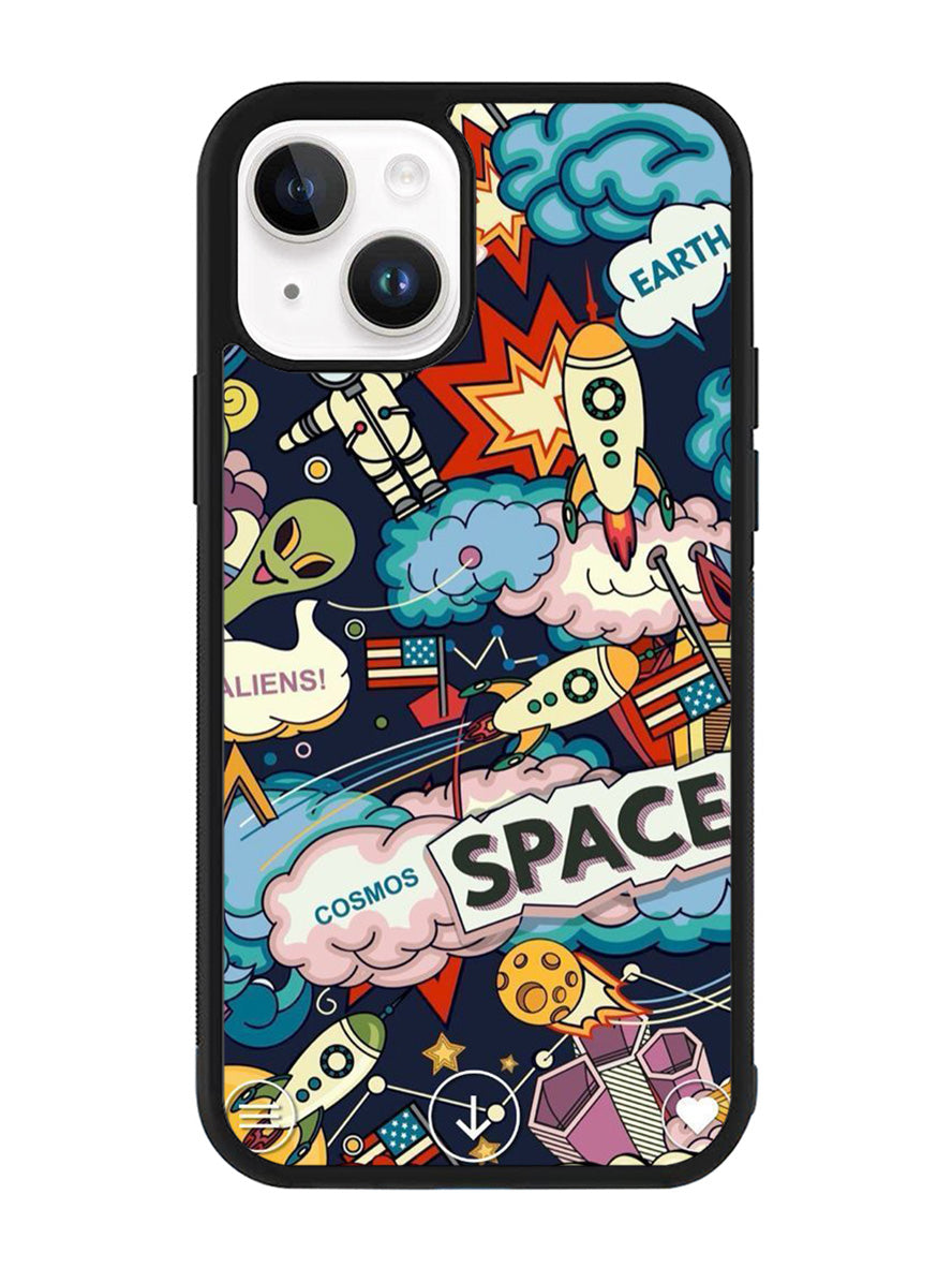Space Sticker iPhone 15 Case OV9044