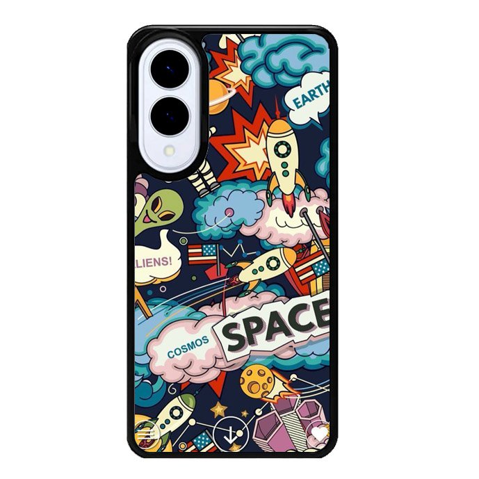 Space Sticker Samsung Galaxy S25 Edge 5G Case OV9044