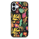Tiger Forest Pattern iPhone 16 Plus Case QC9040