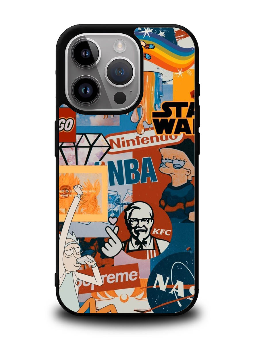 Tumblr Sticker iPhone 16 Pro Max Case OV9038