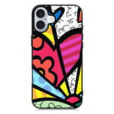 Romero Britto Love iPhone 16 Case QC9035