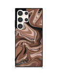 Marble Brown Samsung Galaxy S23 Ultra 5G Case QC11134