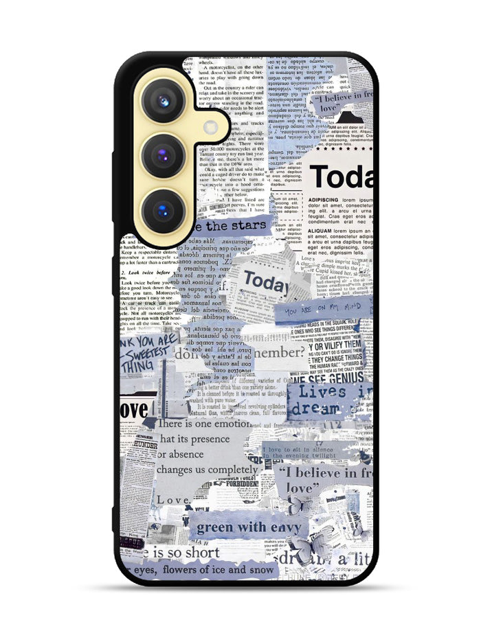 Newspaper Vintage Samsung Galaxy S24 Plus 5G , Samsung Galaxy S24+ 5G Case OV10987