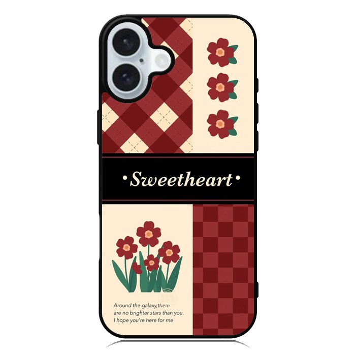 Red Sweetheart iPhone 16 Plus Case QC11012