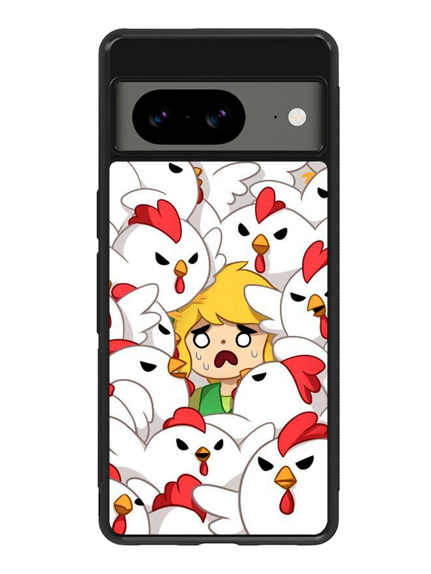 Legend of Zelda Angry Cuckoos Google Pixel 8 Case QC10888