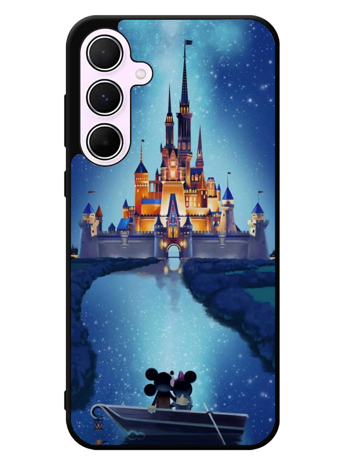 Mickey Minnie Cinderella Castle Samsung Galaxy A55 5G Case