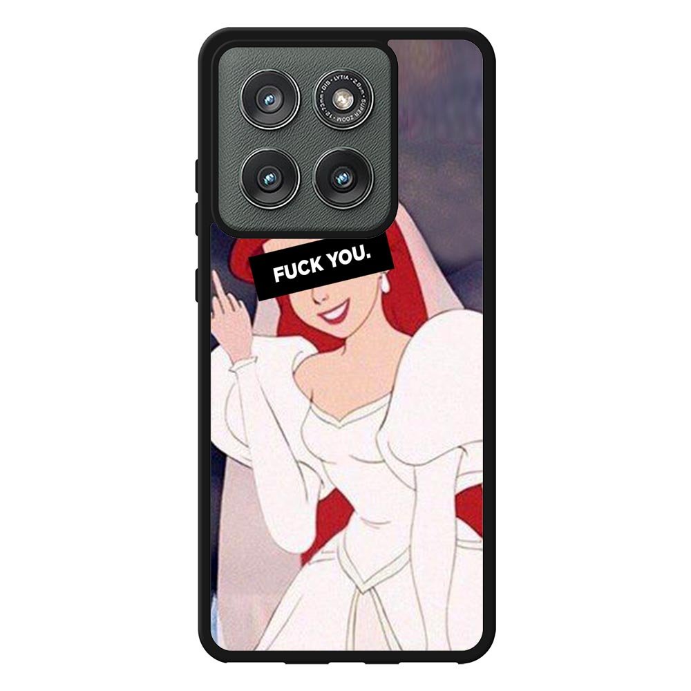 Princess Ariel Middle Finger Motorola Moto Edge 2025 Case QC10794