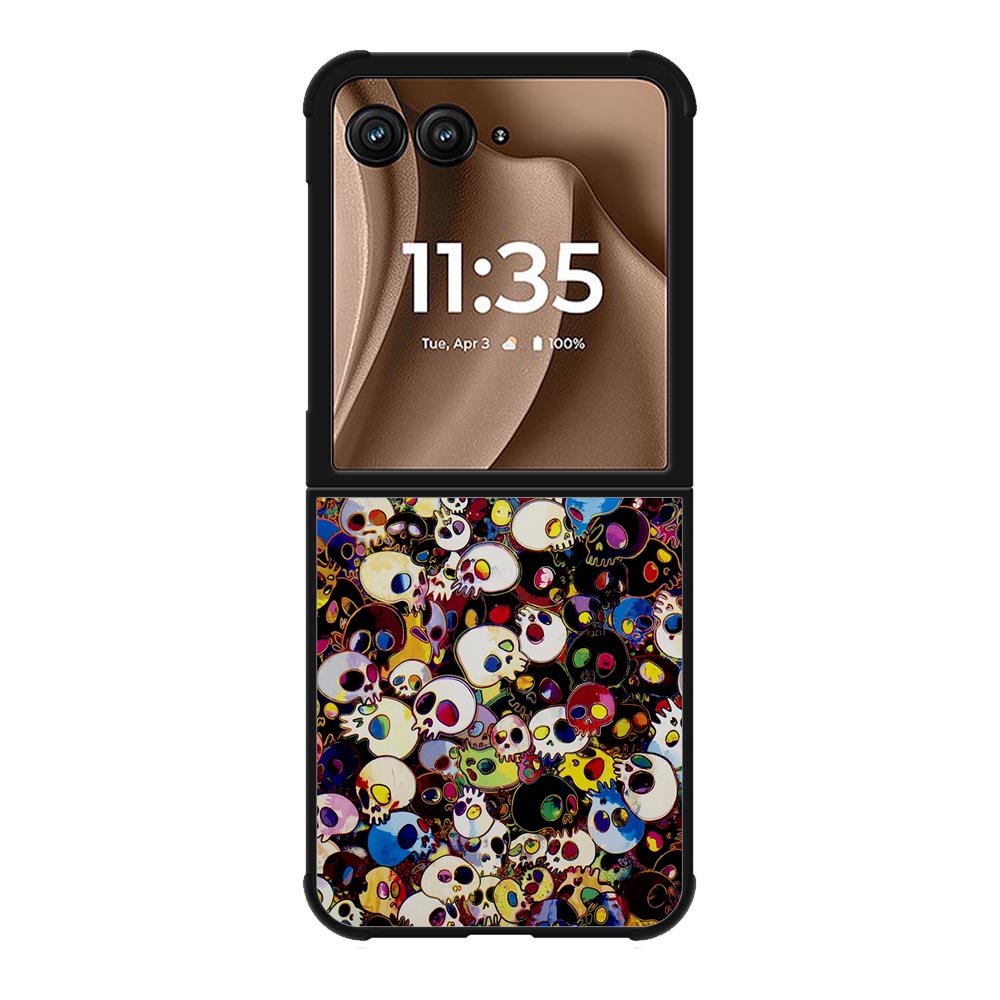Takashi Murakami Color Skull Motorola Moto RAZR Plus 2025 Case OV10838