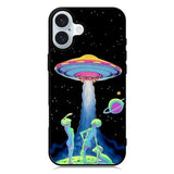 Aesthetic Alien Psychadelic Art iPhone 16 Plus Case QC10630