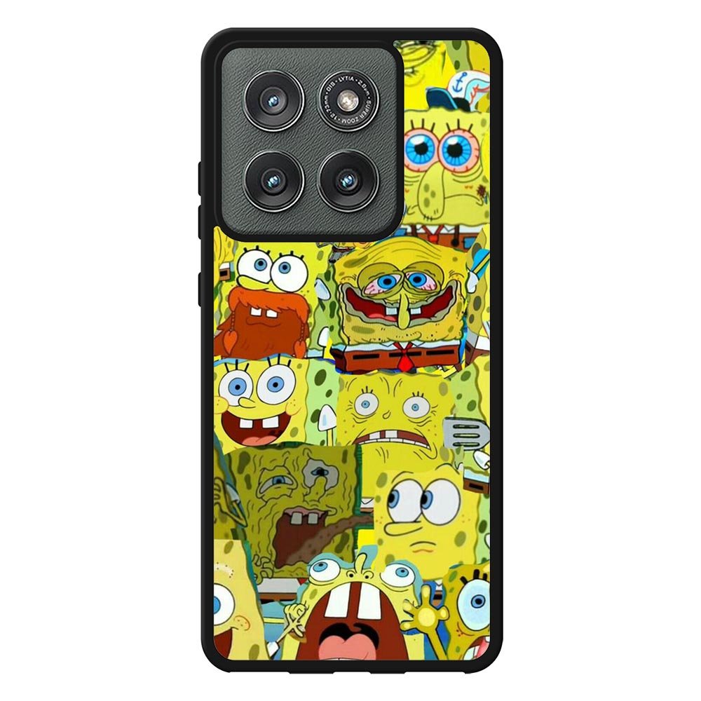 Spongebob Yellow Meme Collage Motorola Moto Edge 2025 Case QC10437