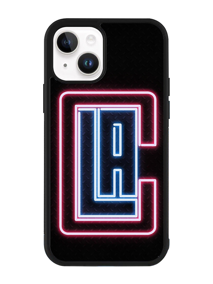 Los Angeles Clippers Neon iPhone 15 Case OV9370