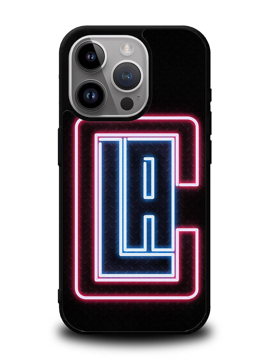 Los Angeles Clippers Neon iPhone 15 Pro Max Case OV9370