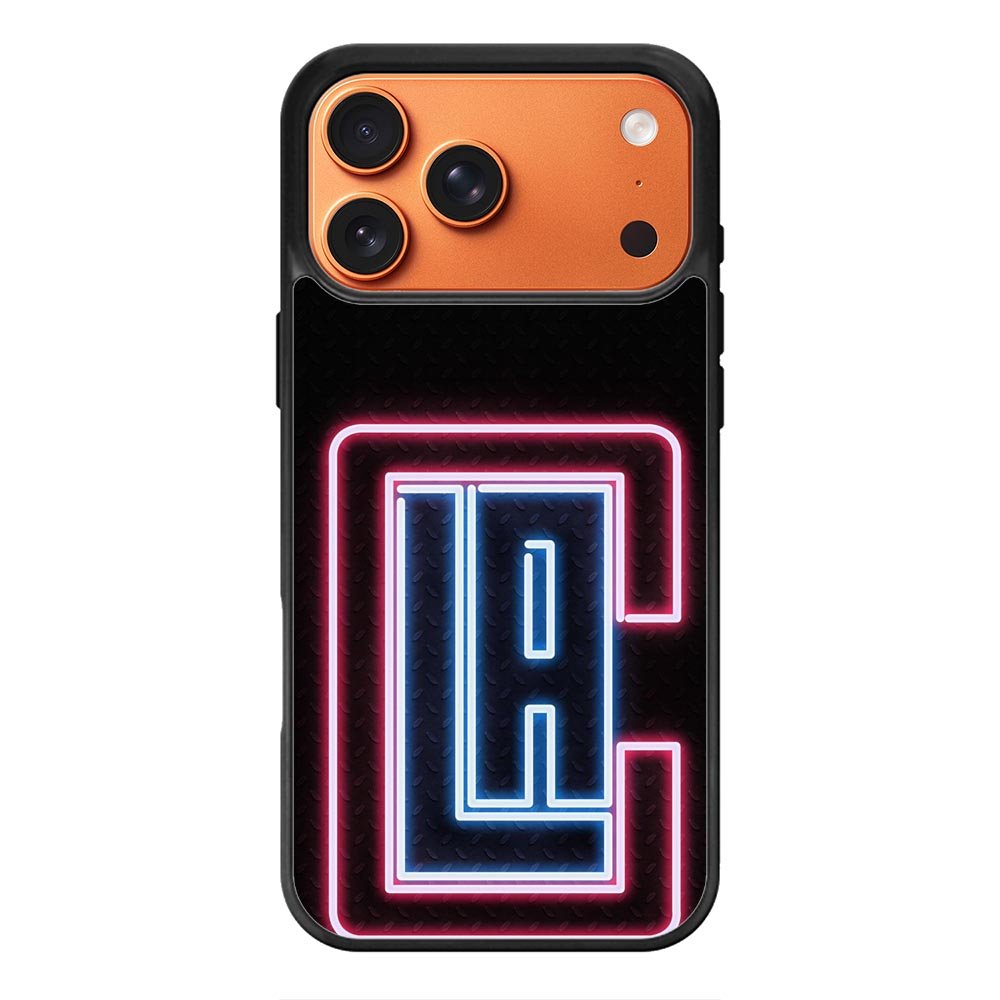 Los Angeles Clippers Neon iPhone 17 Pro Max Case OV9370