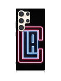 Los Angeles Clippers Neon Samsung Galaxy S25 Ultra 5G Case QC9370