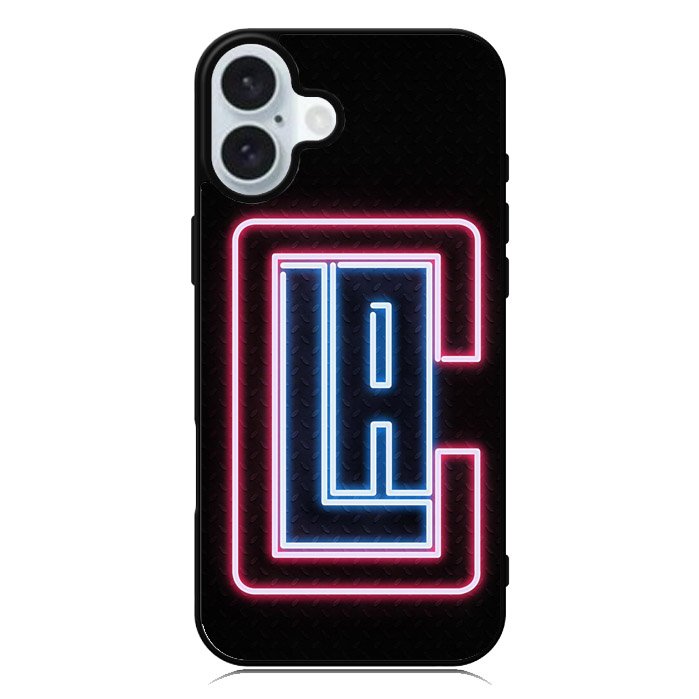 Los Angeles Clippers Neon iPhone 16 Plus Case QC9370