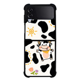 Cow cute NDK0078 Samsung Galaxy Z Flip 5 , Z Flip 4 , Z Flip 3 , Z Fold 5 , Z Fold 4 , Z Fold 3 5G Case