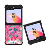 Cute Pink Floral Owl NDK0132 Samsung Galaxy Z Flip 5 , Z Flip 4 , Z Flip 3 , Z Fold 5 , Z Fold 4 , Z Fold 3 5G Case