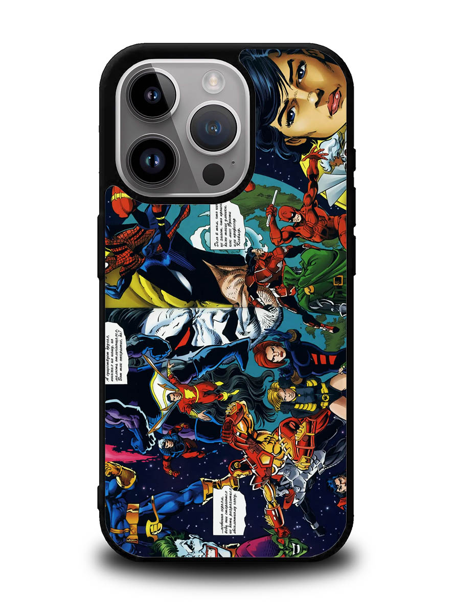 dc vs marvel iPhone 15 Pro Case OV4616