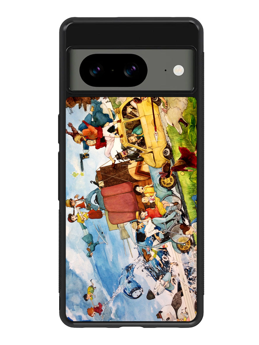 studio ghibli characters Google Pixel 8 Case QC1505
