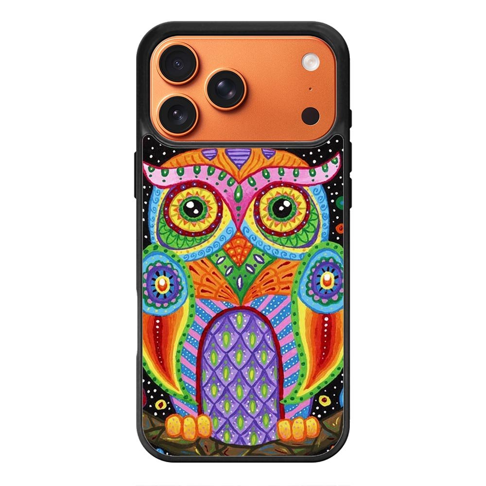 Little Colorful Owl iPhone 17 Pro Case QC1511