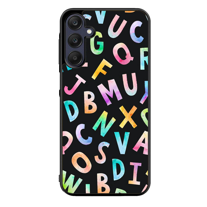alfabet art FLN0041 Samsung Galaxy A15 A25 A35 A55 5G Case