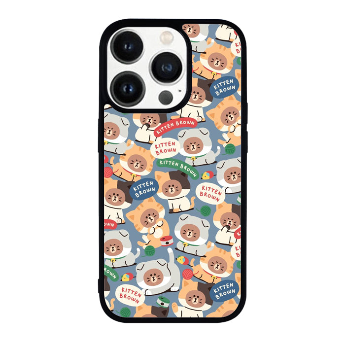 Kitten brown FLN0048 iPhone 14 Pro Max | iPhone 14 Pro | iPhone 14 Plus | iPhone 14 Case