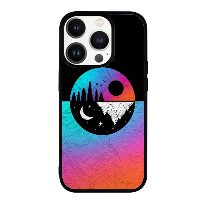 Moon and sun FLN0060 iPhone 14 Pro Max | iPhone 14 Pro | iPhone 14 Plus | iPhone 14 Case